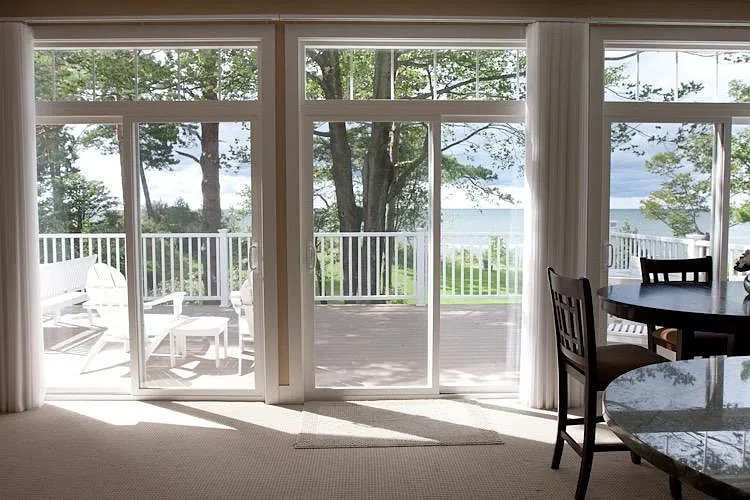 upstair living rooms has great lake views
