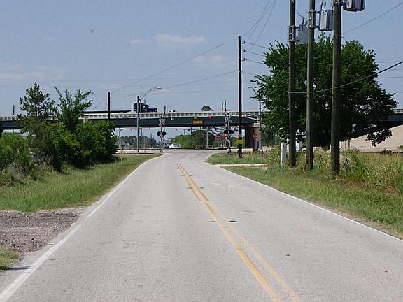 Shot from the entry to the property. The intersection of Hwy 290 and Katy Hockley