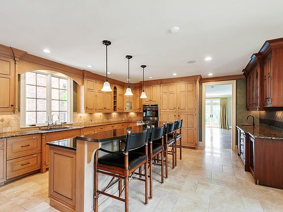 Chef's kitchen with high end appliances.