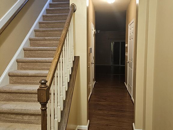Picture taken at night of entryway