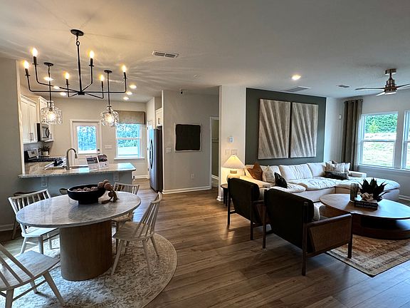 great room with furniture