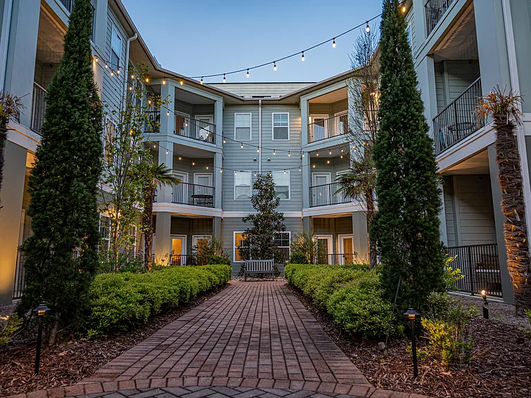 Hawthorne at the Station's Courtyard