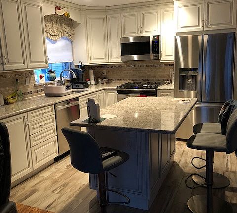 New Kitchen, quartz island