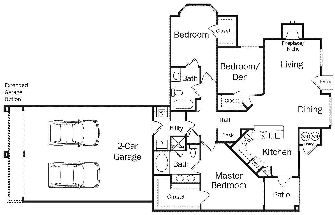 Floor plan 3D2-TOULOUSE