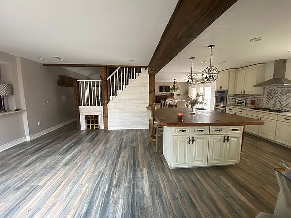 Dog house under the steps 