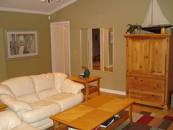 Living Room with laminate floors.