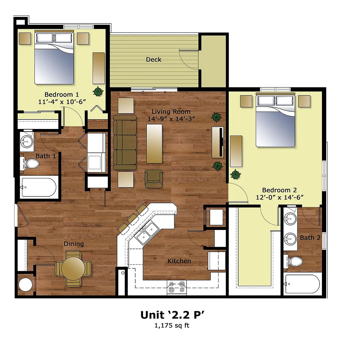 Floor plan 2 2P