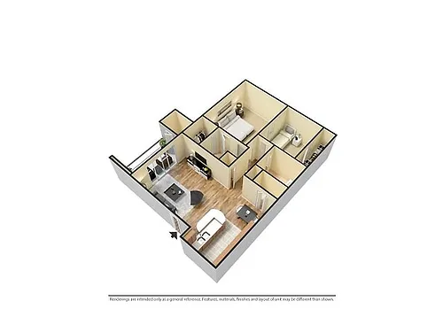 Floor plan 2 Bedroom