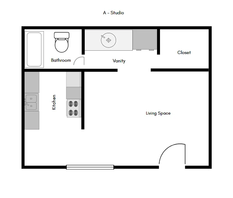 Floor plan Studio ACE