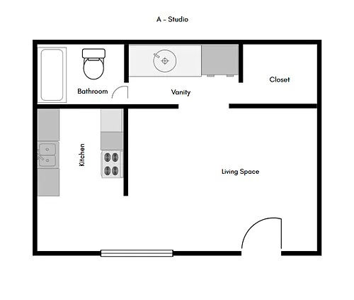 Floor plan Studio ACE