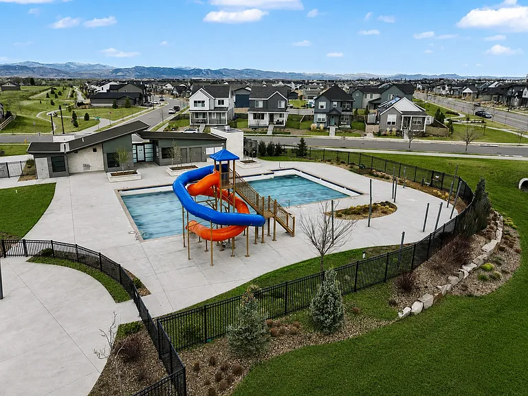 Pool with slides