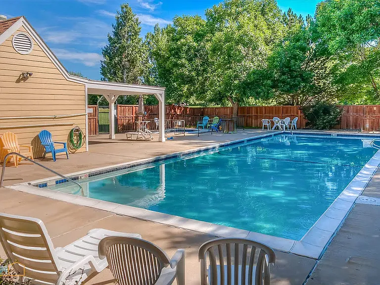 Neighborhood pool open Memorial Day to Labor Day.