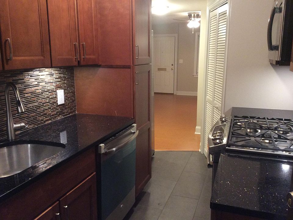 Kitchen towards living room area
