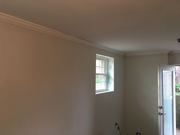 Down stairs w double doors