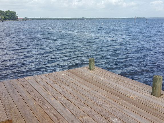 Newly re-finished dock