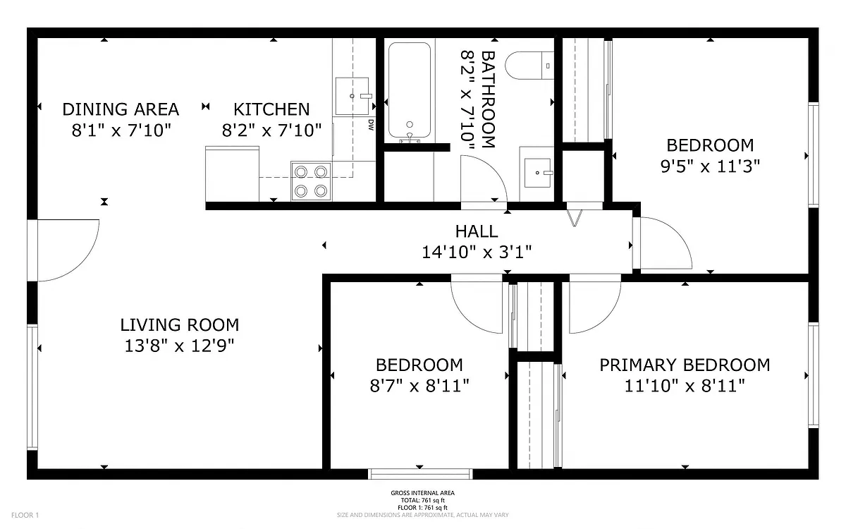 Floor plan 3X1 B