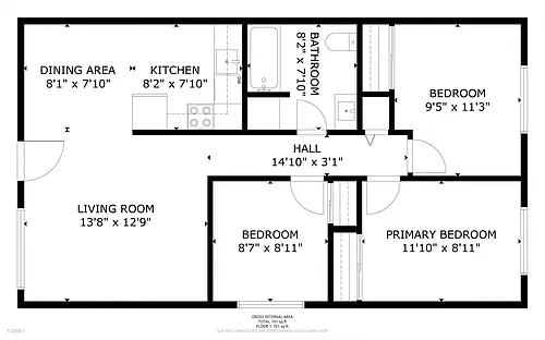 Floor plan 3X1 B