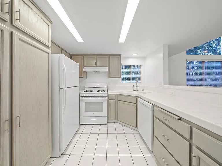 Lots of counter space for appliances and food prep.