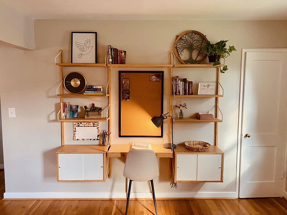 Office area in living room