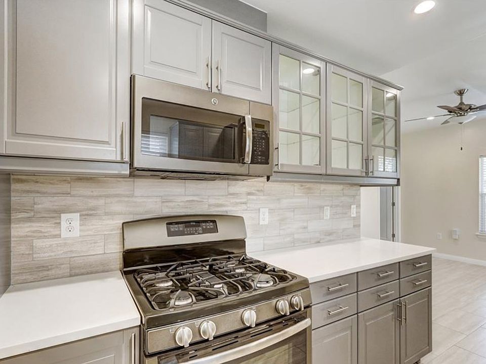 west side of kitchen facing living area