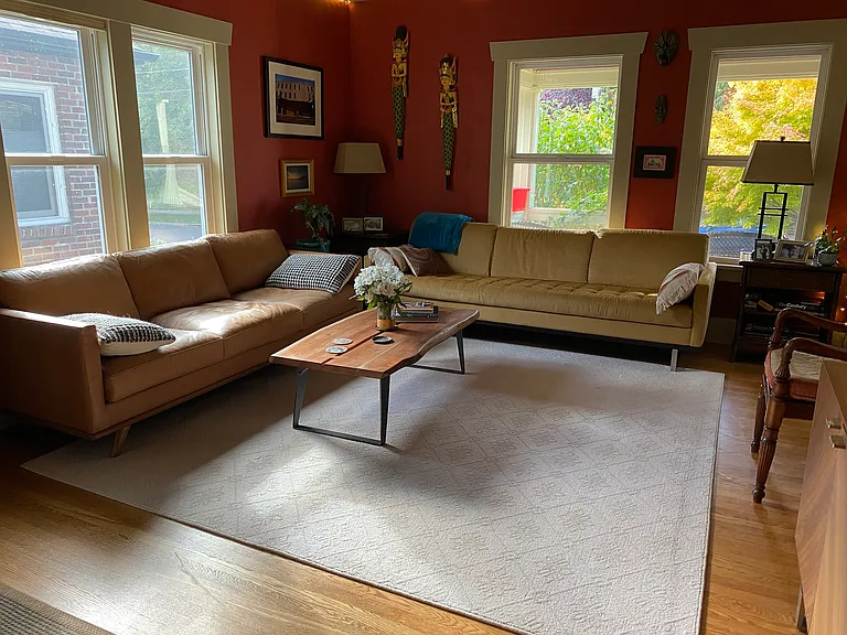 Close up of living room seating area