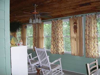 sunroom overlooking the lake