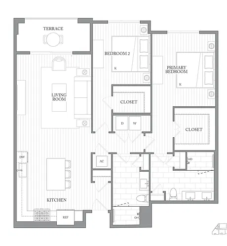 Floor plan 2W