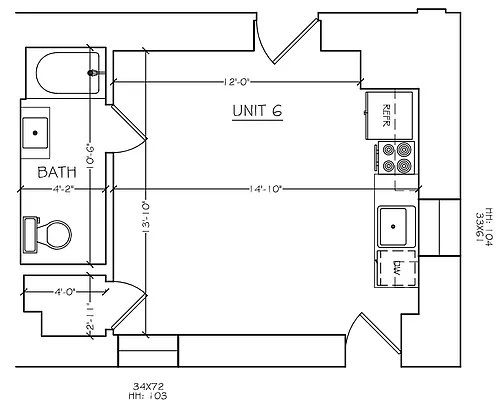 Floor plan Studio