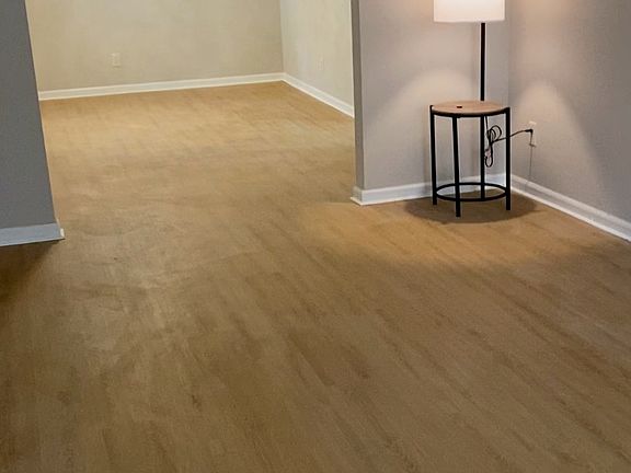 Living room and dining room