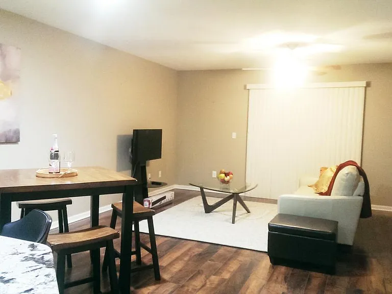 open dining & living room