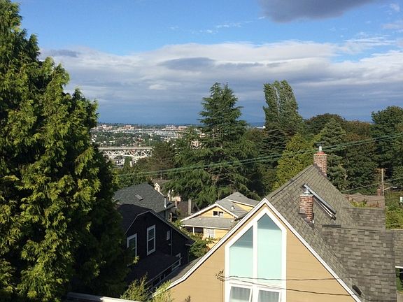 View - Back Deck (Cascade Mountains, North Seattle)