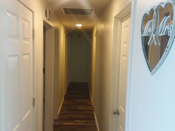 main hallway to BR's