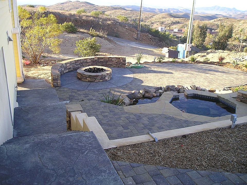 New Landscaping Pond, deck, fire ring