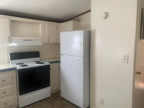 KITCHEN AREA 
ELETRIC STOVE, REFRIGERATOR