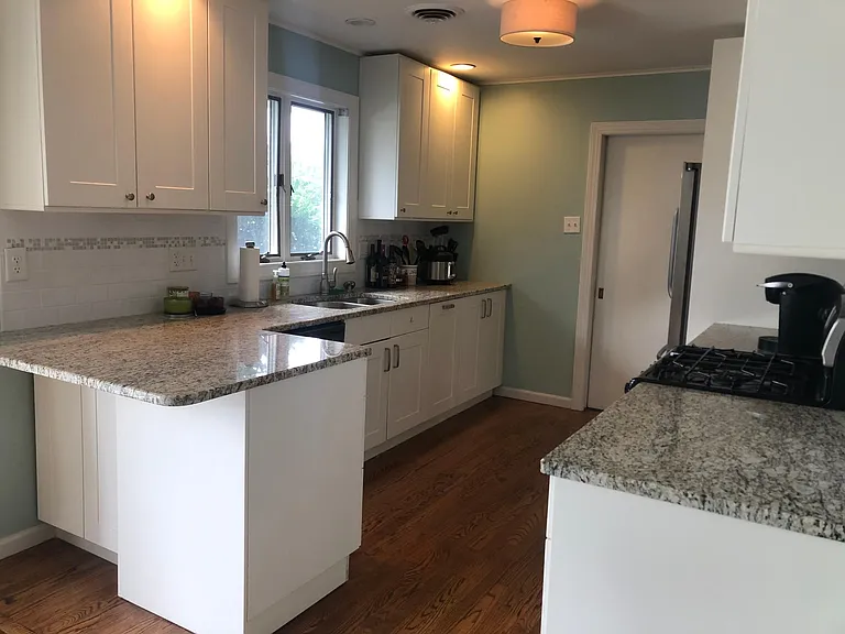 Kitchen with granite countertops