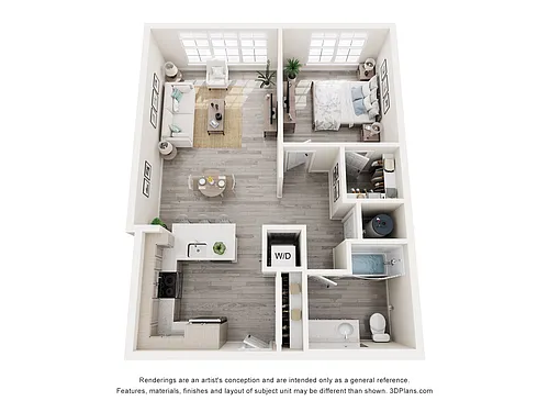Floor plan ONE BEDROOM (A4)