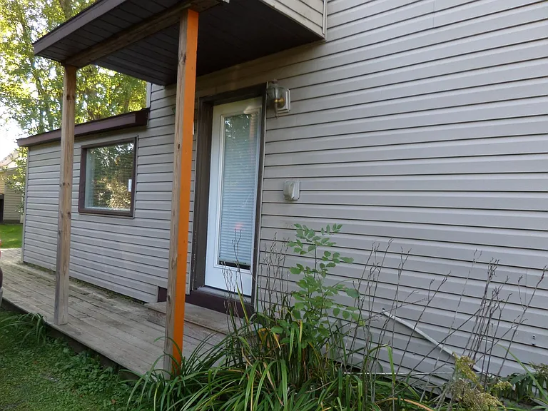 driveway and side of the house