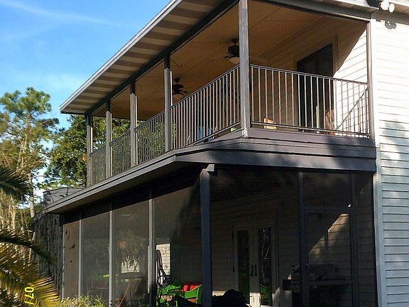 upper and lower porches