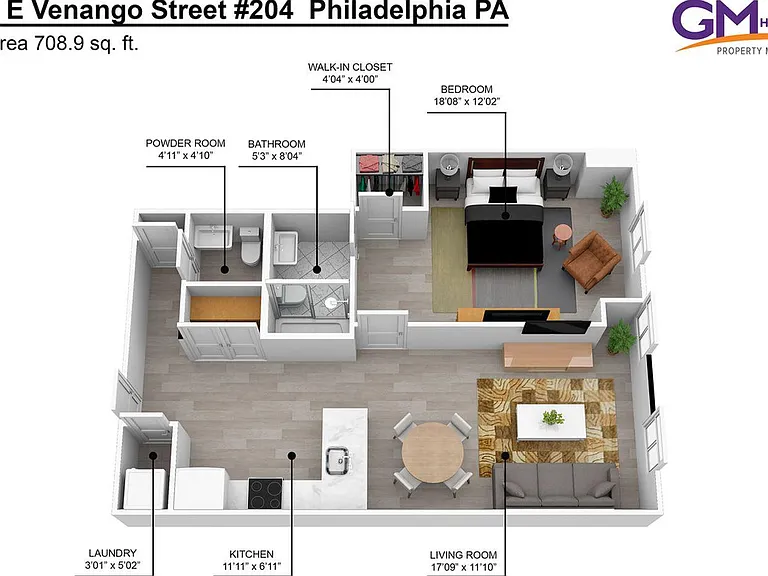1847 E Venango St #204 — Photo 9
