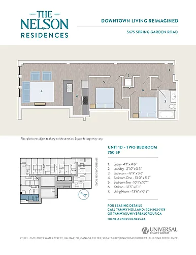 Floor plan Two Bedroom