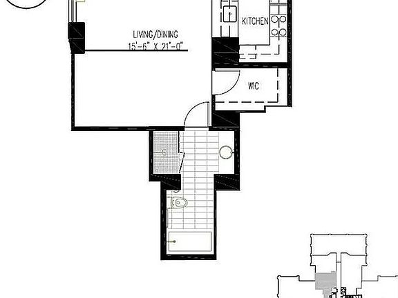 2nd image of 322 W 57th St APT 54E