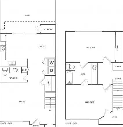 Two Bedroom One and Half Bath Two Bedroom One and Half Bath