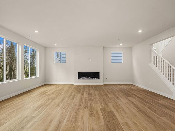 Light-filled Living Room with Fireplace