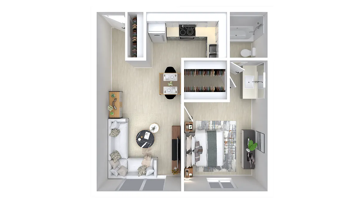 Floor plan 1X1