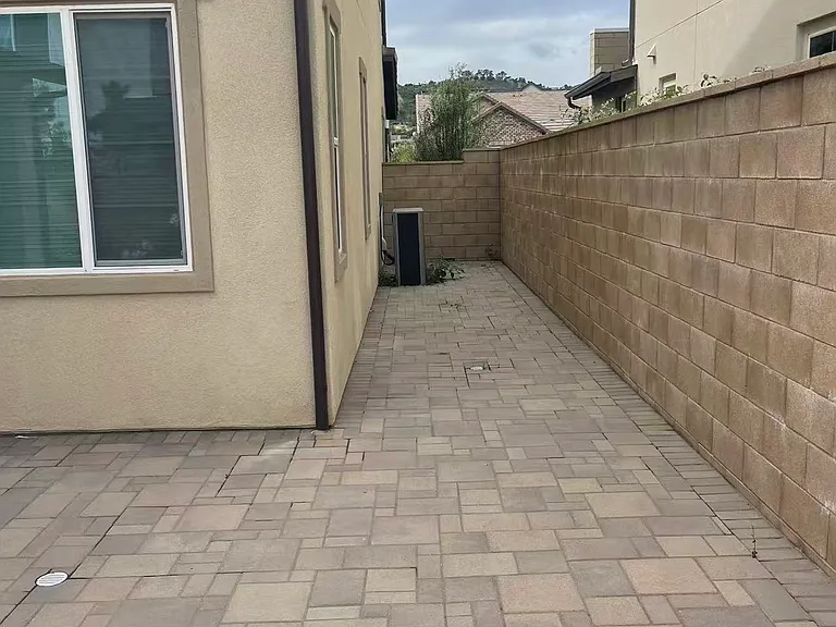 Backyard area