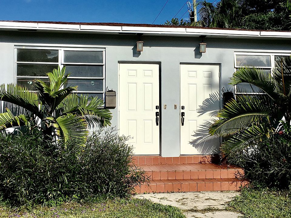 Outside duplex home.