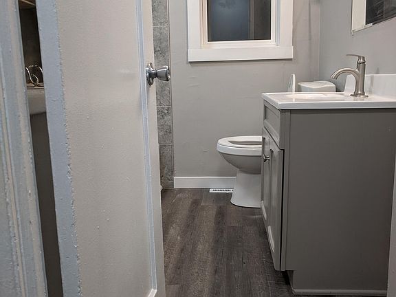 Remodeled bathroom on the main floor