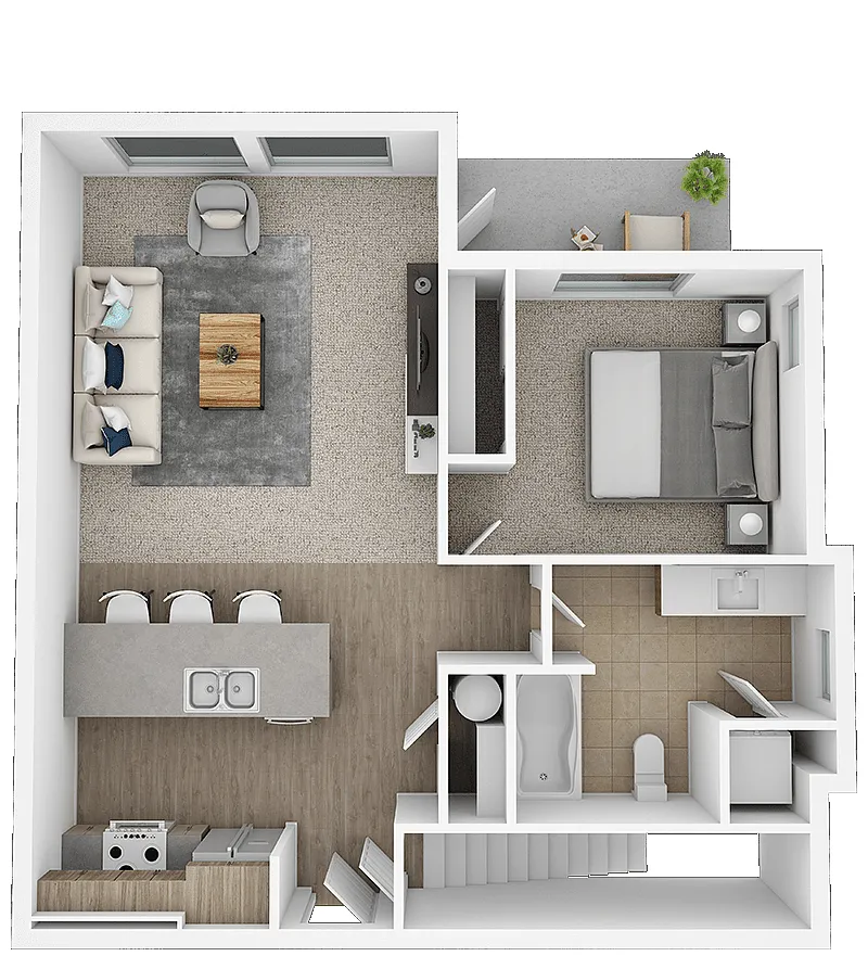 Floor plan Shaw + Garage