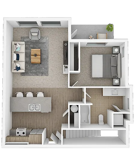 Floor plan Shaw + Garage