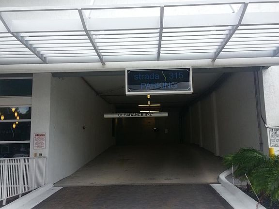 Entrance to parking garage